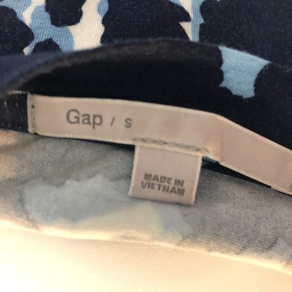 Gap Navy & White Tie Front Maxi Dress, Size S - Picture 8 of 8